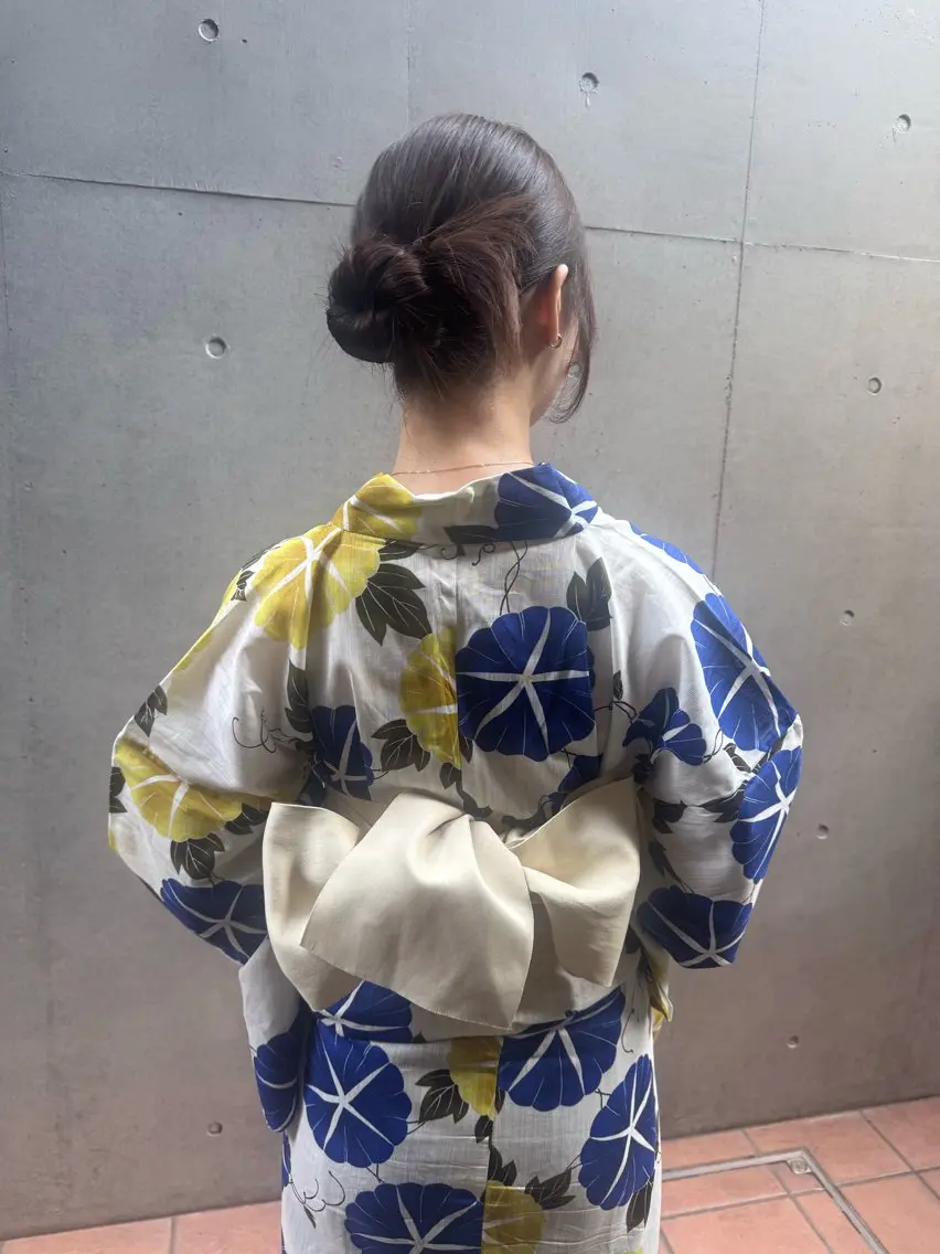 浴衣着付け+ヘアセットの写真