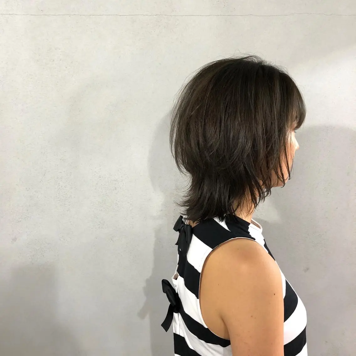 ミディアム カラー ウルフカット カット ヘアカラー トリートメント ショート/ボブ/ 白髪染め/メンズ葛西のヘアスタイル