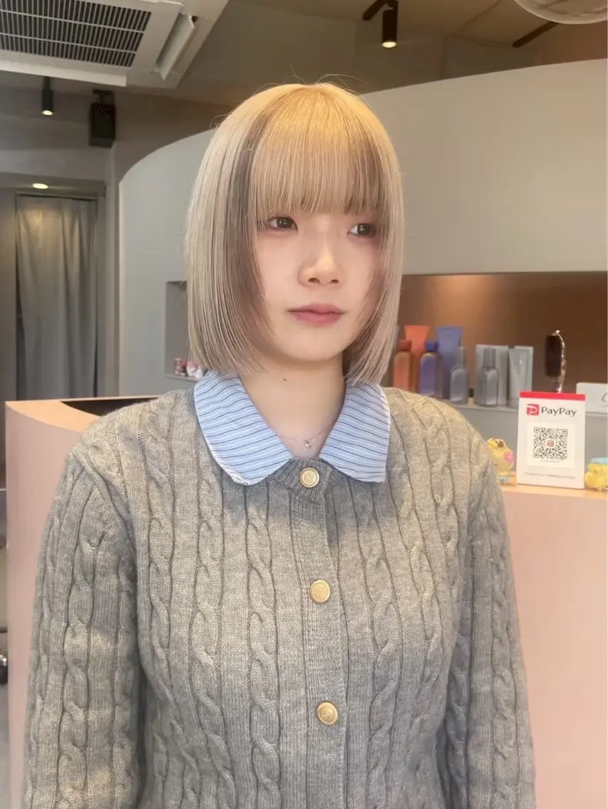 ミディアム カラー ヘアカラー three_ ナオキのヘアスタイル