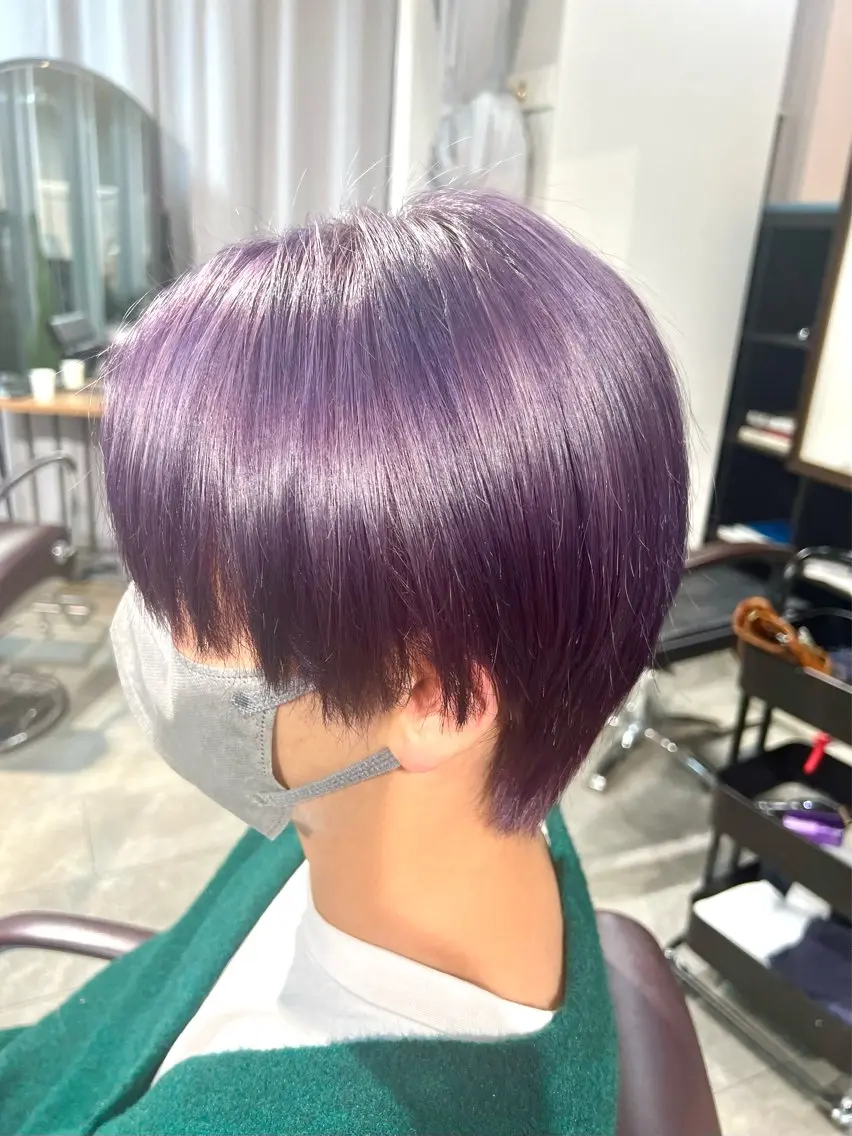 ミディアム カラー ヘアアレンジ ヘアカラー トリートメント ヘアセット 🌈インナーカラー ‘ショウマ’🌈のヘアスタイル
