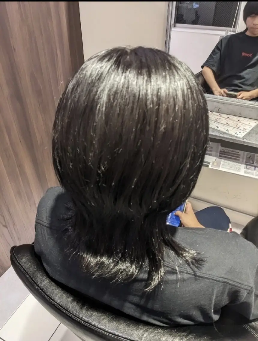 ミディアム メンズ メンズウルフカット ウルフカット カット 橋本 健聖のヘアスタイル