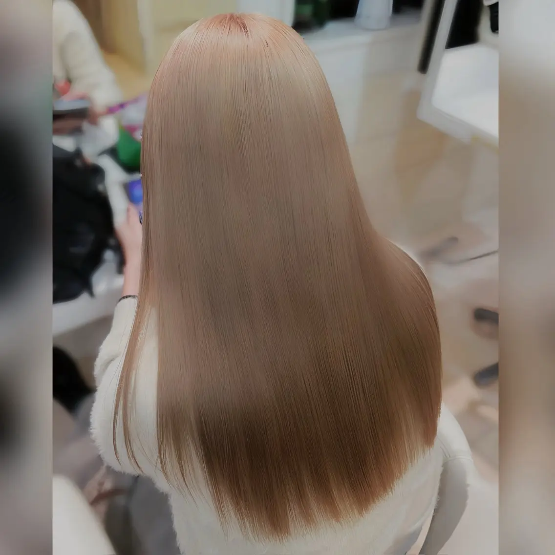 ロング カラー ベージュカラー ヘアカラー ️ちば🩵JILLE 恵比寿 透明感カラーのヘアスタイル