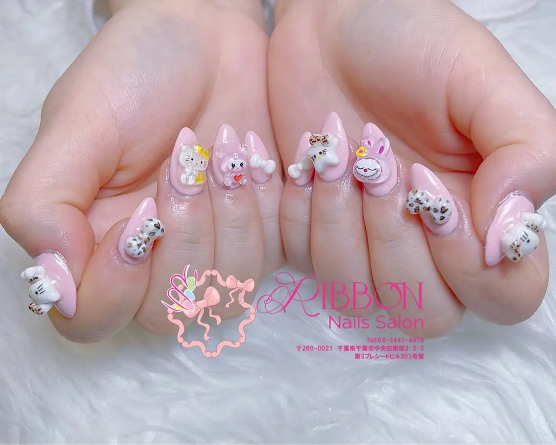 ネイル チークネイル フットネイル フレンチネイル グラデーション 韓国ネイル ハンドネイル Ribbonnail salonのネイルデザイン