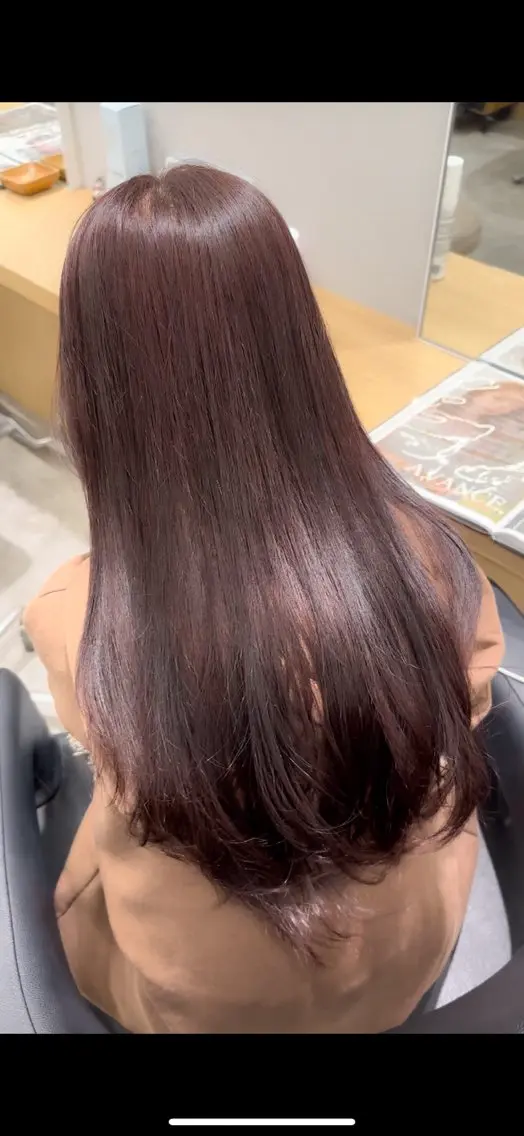 ロング カット ヘアカラー 巻ける髪質改善🫧ハ イライト/永田汰伊智のヘアスタイル