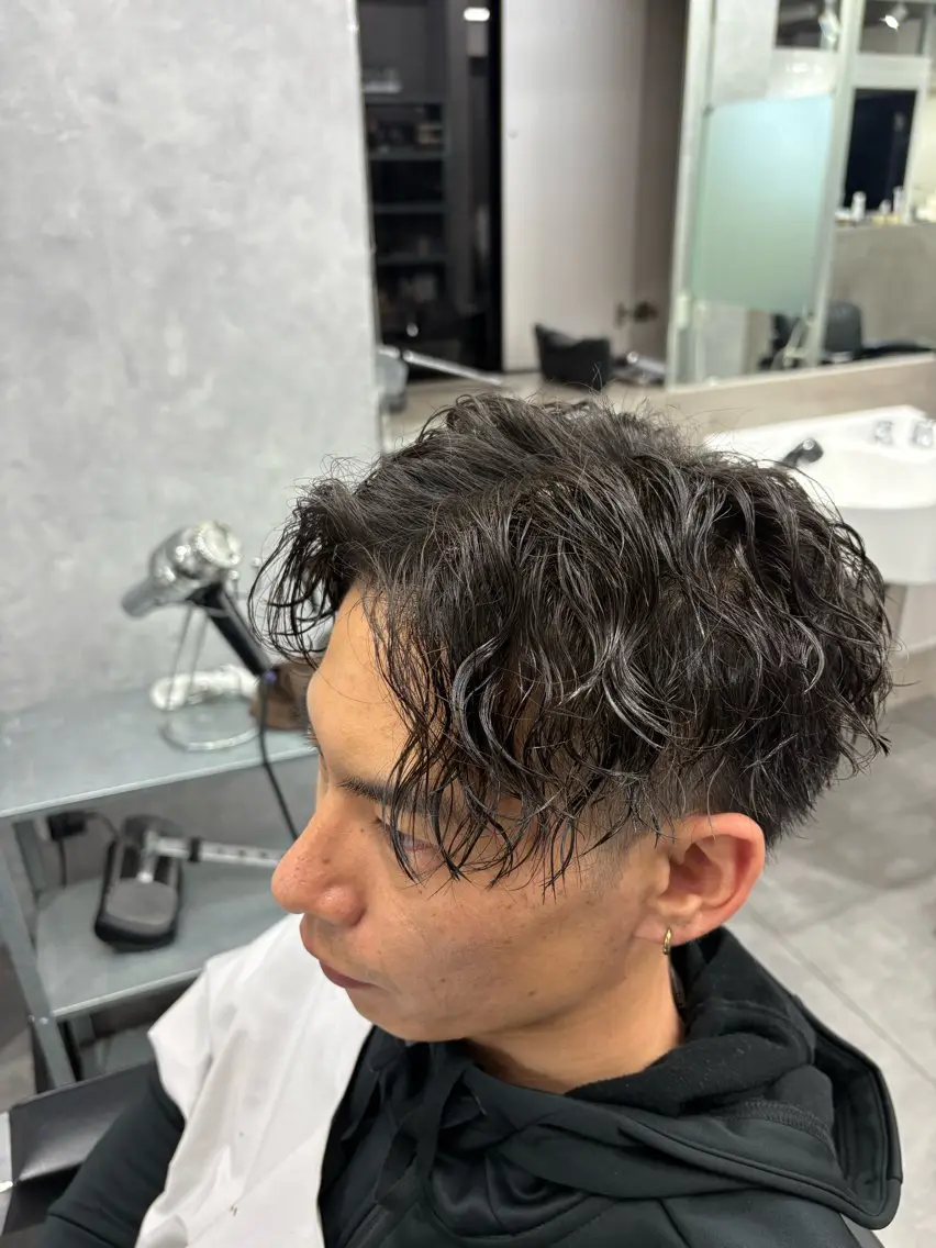 ショート メンズ メンズパーマ カット パーマ 本間 颯太のヘアスタイル
