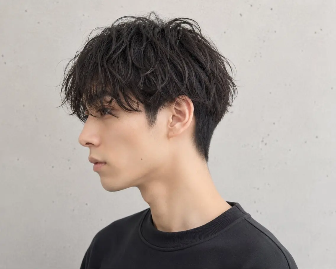 メンズ カット パーマ 🍀小川泰輝🍀 艶カラー・髪質改善◎のヘアスタイル