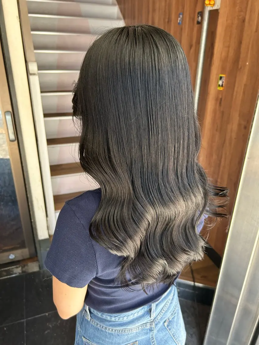 ロング トリートメント 【ブリーチ無しW】 【暗髪&暖色系】圭真のヘアスタイル