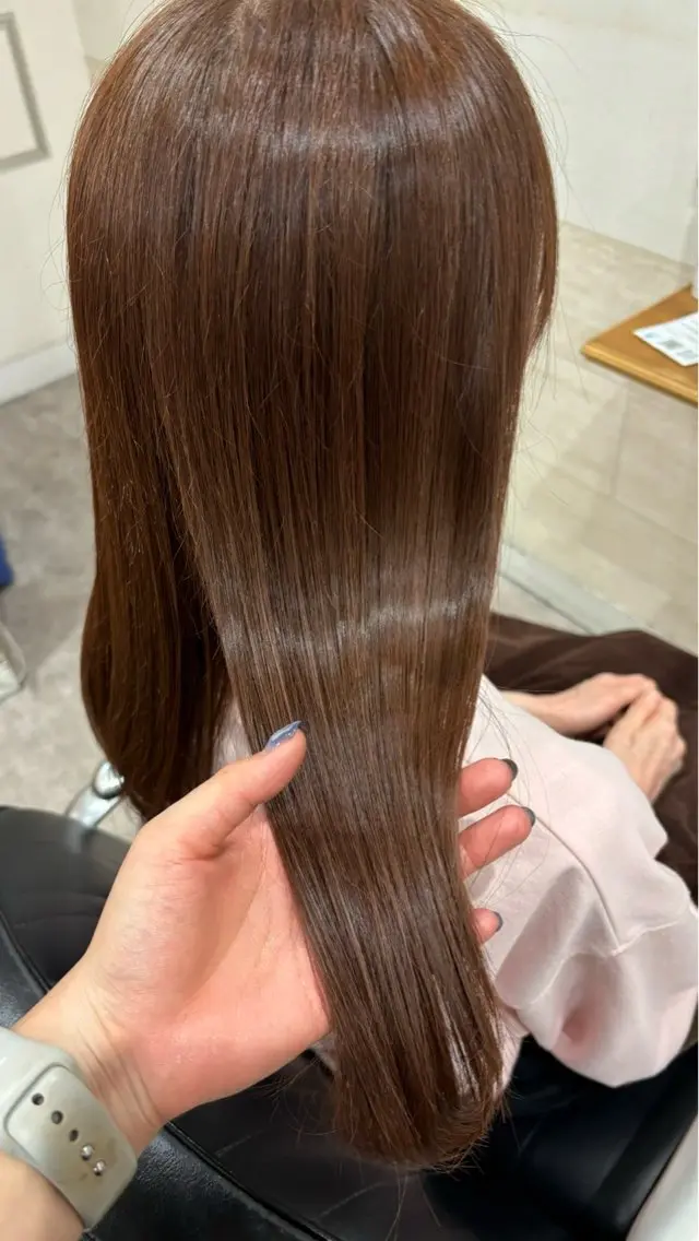 色持ち🙆🏻‍♀️透明感+ 艶感🧸🎀❤︎.*ボタニカルカラーの写真