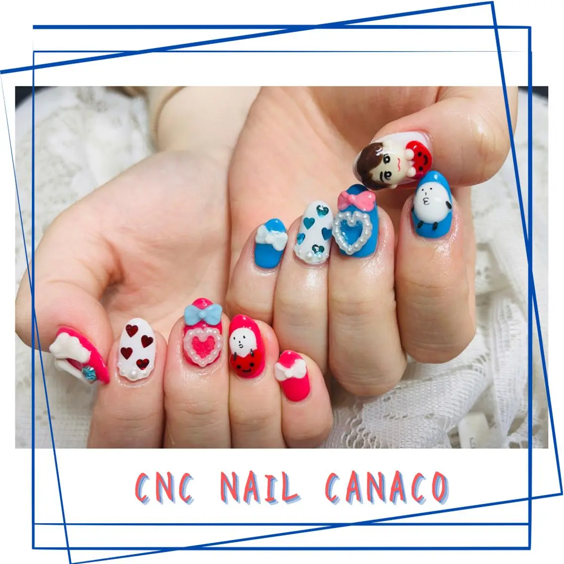 ネイル アートネイル ジェルネイル メンズネイル 持ち込み ストーンネイル ハンドネイル ハンドケア ベテランネイル cnc  nailのネイルデザイン