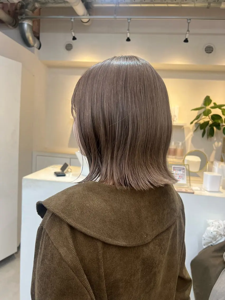 ミディアム カット ヘアカラー トリートメント 表参道/kozue/ 艶髪/髪質改善のヘアスタイル
