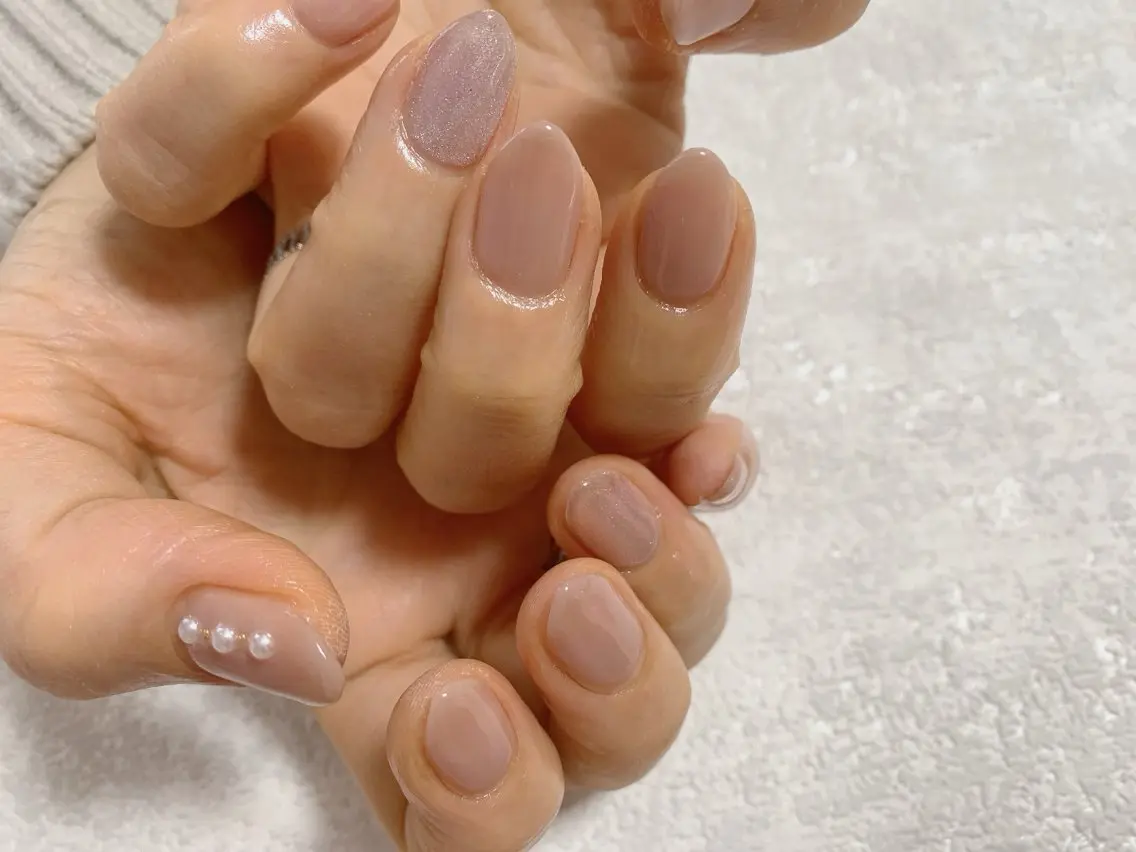ネイル ジェルネイル 韓国ネイル マグネットネイル メンズネイル ワンカラーネイル kiki nail たまプラーザのネイルデザイン