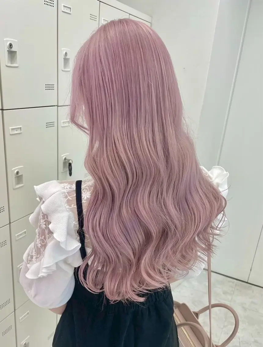 ロング ヘアカラー 韓国/girly 🧼Riju🧼のヘアスタイル