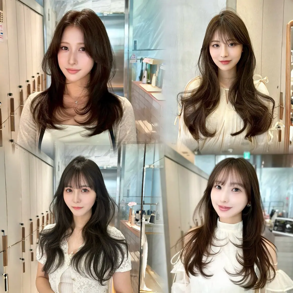 ロング 韓国風ヘア レイヤーカット カット ヘアカラー トリートメント 韓国🇰🇷ヘア/ 韓国レイヤーshinのヘアスタイル