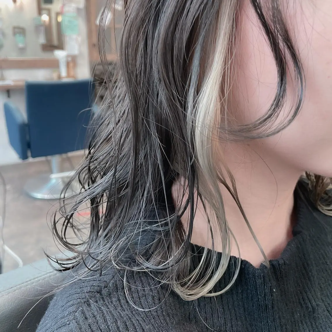 【透け髪×髪質改善】【デザインカラー】ポイントカラー+髪質改善ヘアエステ+カットの写真