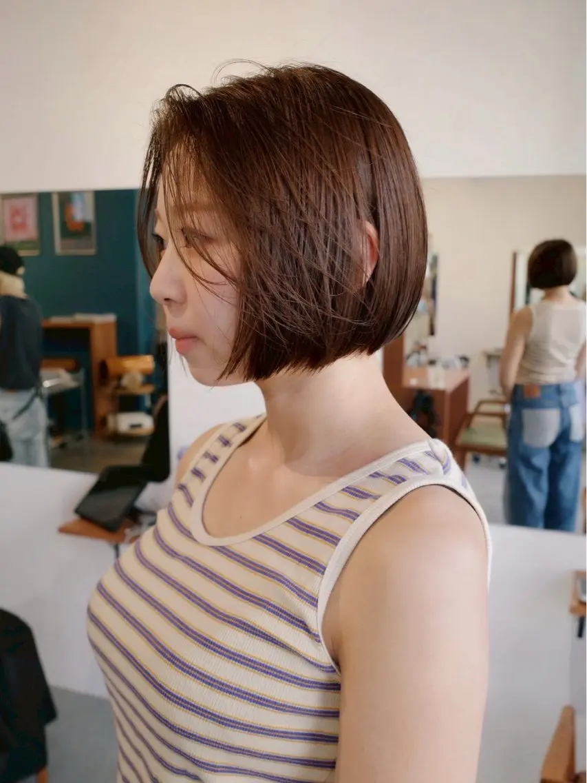 カラー 池田 柑美のヘアスタイル
