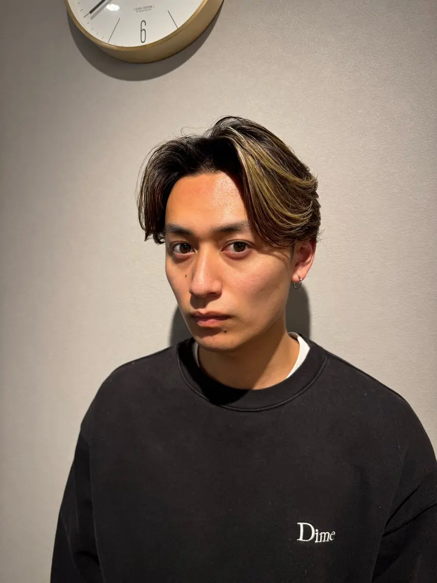 ショート カラー パーマ メンズ unopulir 景山 凌のヘアスタイル