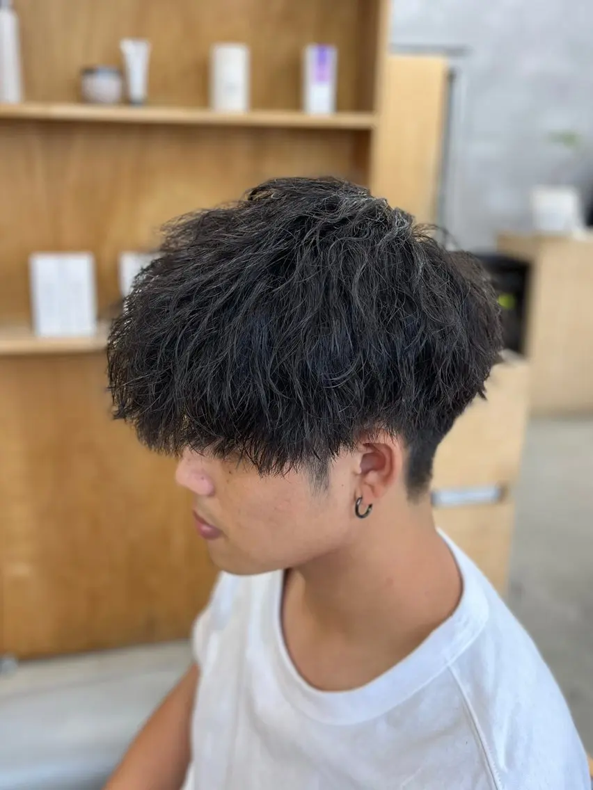 ショート パーマ カット パーマ ナカジマ ハルカのヘアスタイル