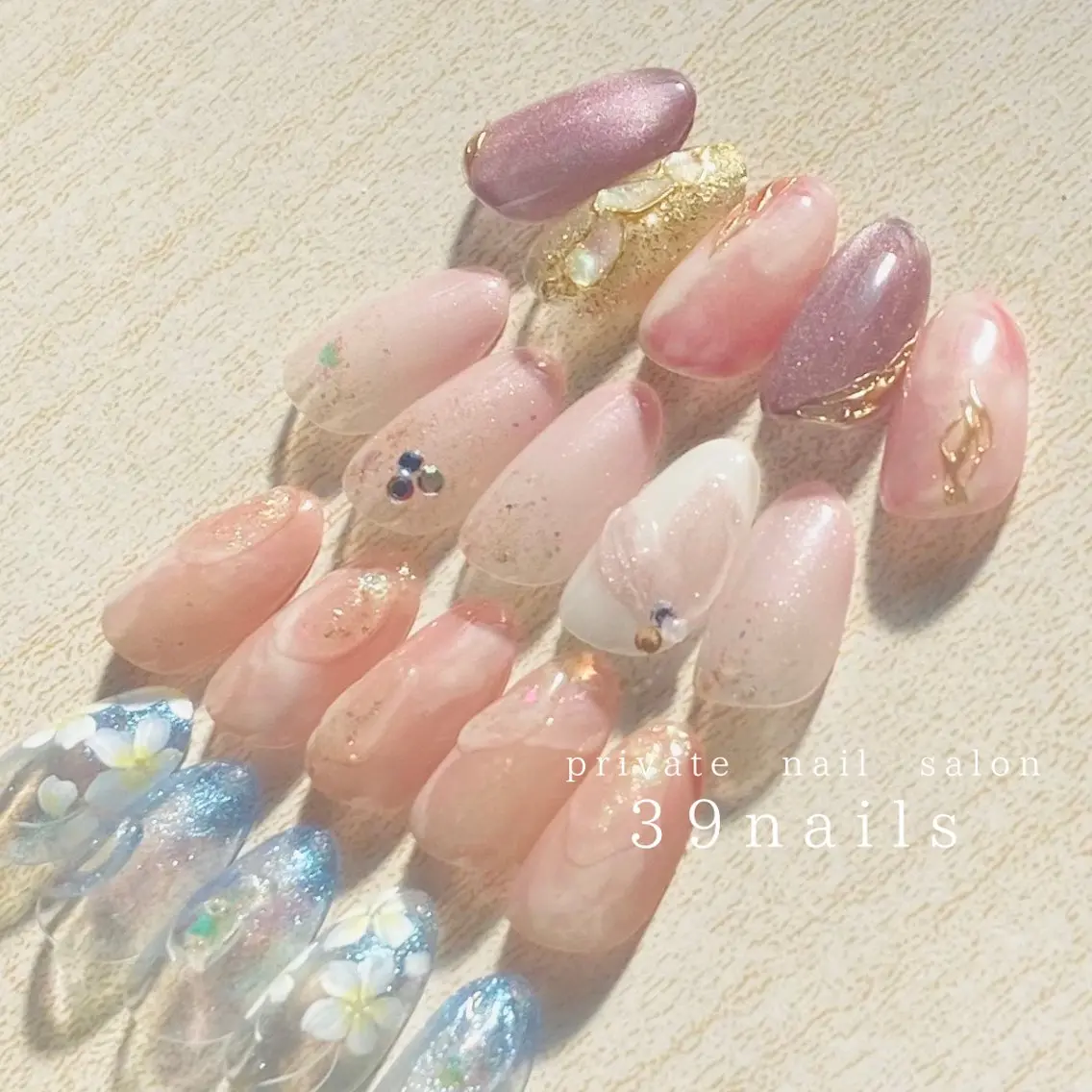 ネイル ハンドネイル 39-nails EharaMikuのネイルデザイン
