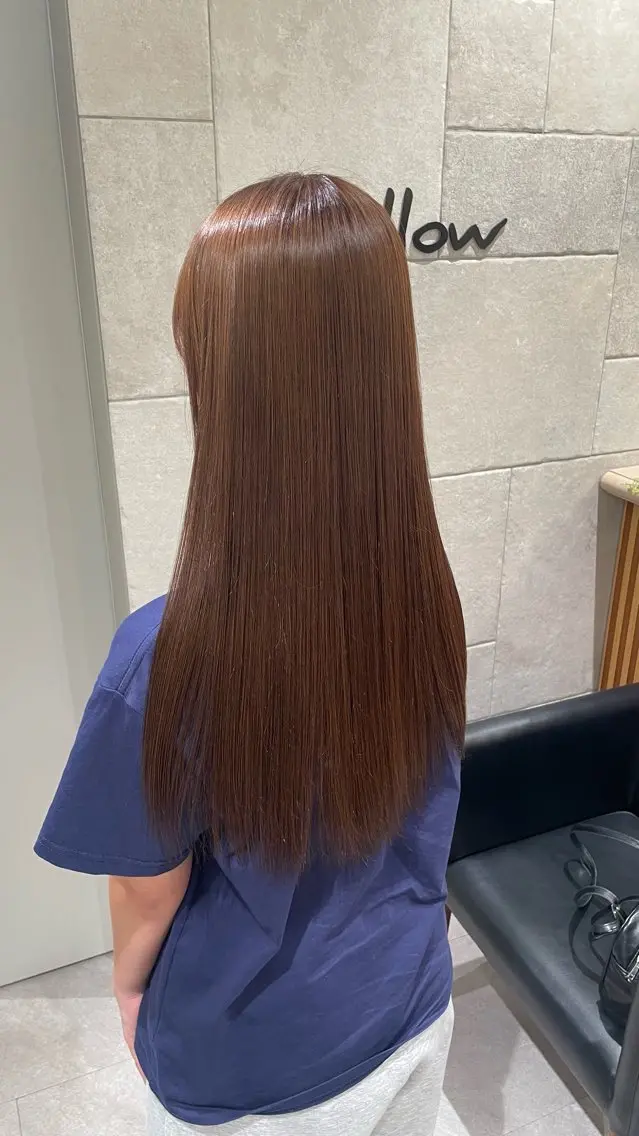 ロング ヘアカラー 🎀透明感カラー🤍 レイヤーෆCOCOのヘアスタイル