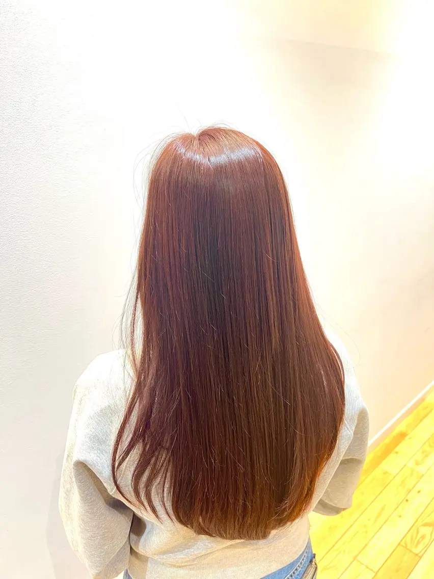 カラー ブリーチ ブラウンカラー ブリーチなしカラー 仲川 礼のヘアスタイル