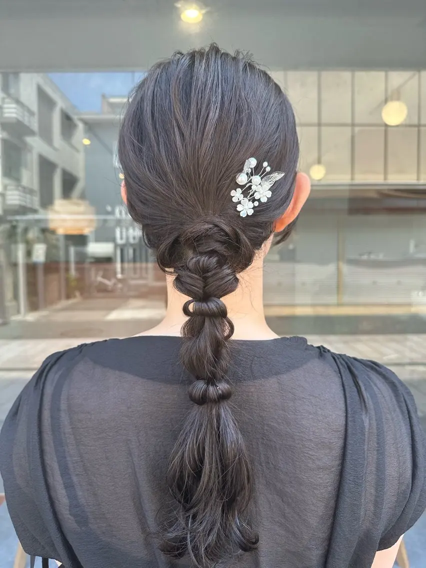 ロング ヘアセット 🌈トップデザイナー 金沢駅近nanamiのヘアスタイル