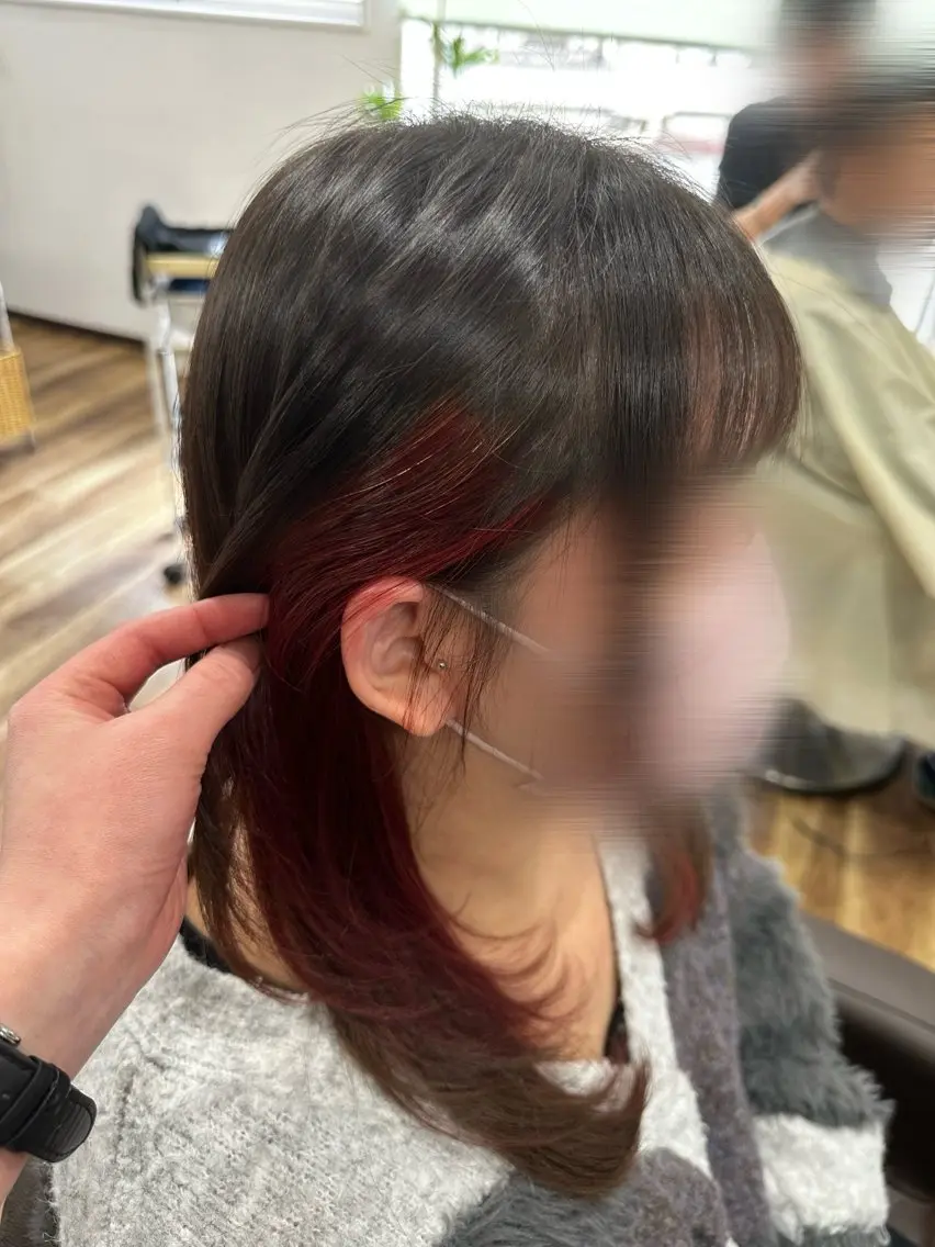 イヤリングカラーの写真