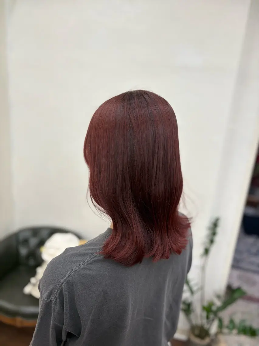 ミディアム カラー 🎀ときの/髪質改善 透けッ暖色カラー🪞のヘアスタイル