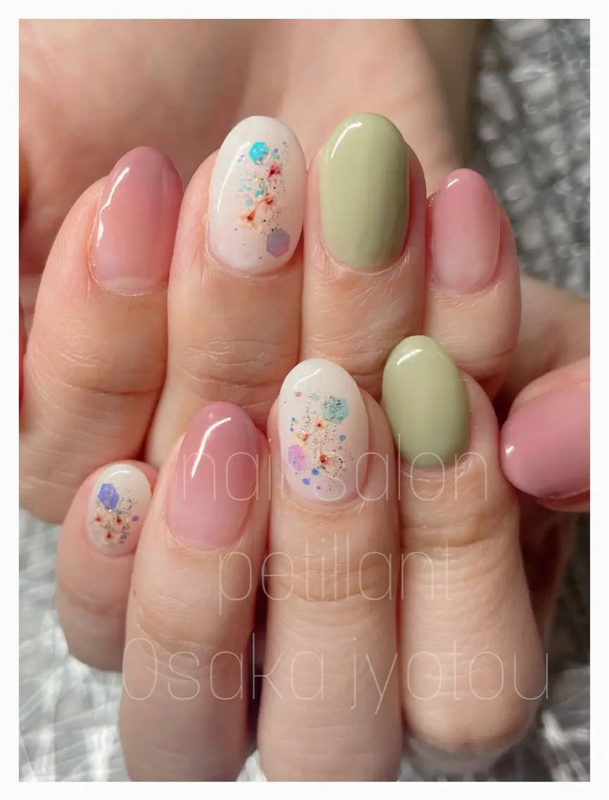 ネイル フットネイル グラデーション 春ネイル nail salon petillantのネイルデザイン