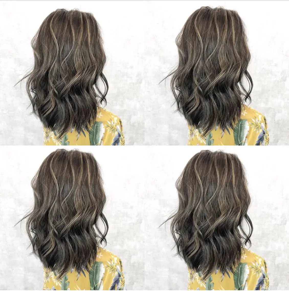 ミディアム カラー ハイライトカラー ハイライト レイヤーカット BLend 渋谷のヘアスタイル
