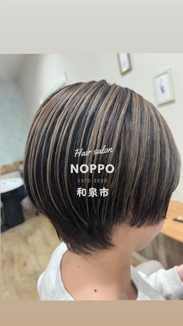 ショート カラー NOPPO 和泉市 美容室/奥村 飛鳥のヘアスタイル