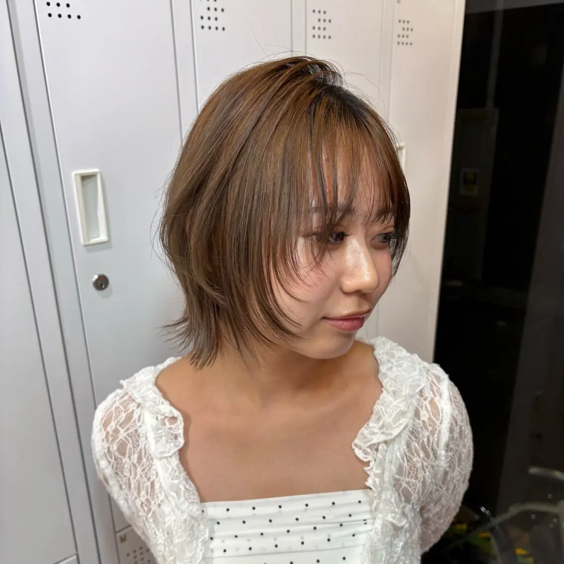 ショート ボブレイヤー ボブ レイヤーカット 無料カットモデル/ 梅田🦋さかそ。のヘアスタイル