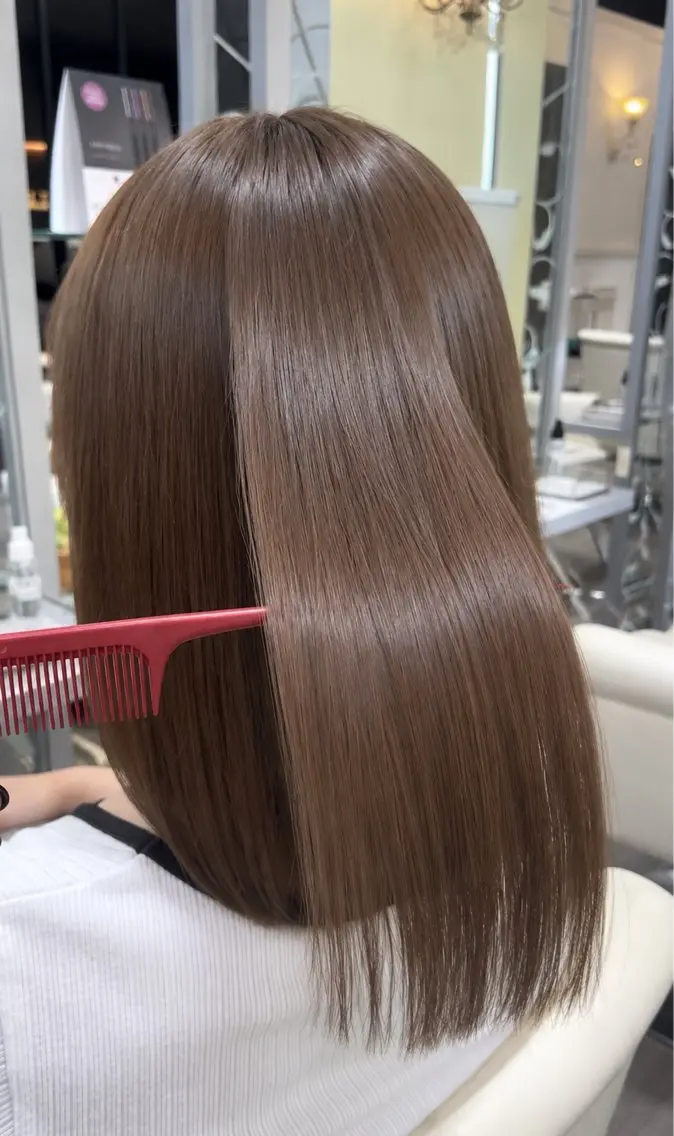 ミディアム カラー ベージュカラー トリートメント カット ヘアカラー トリートメント WILL 上村拳吾 似合わせ特化のヘアスタイル