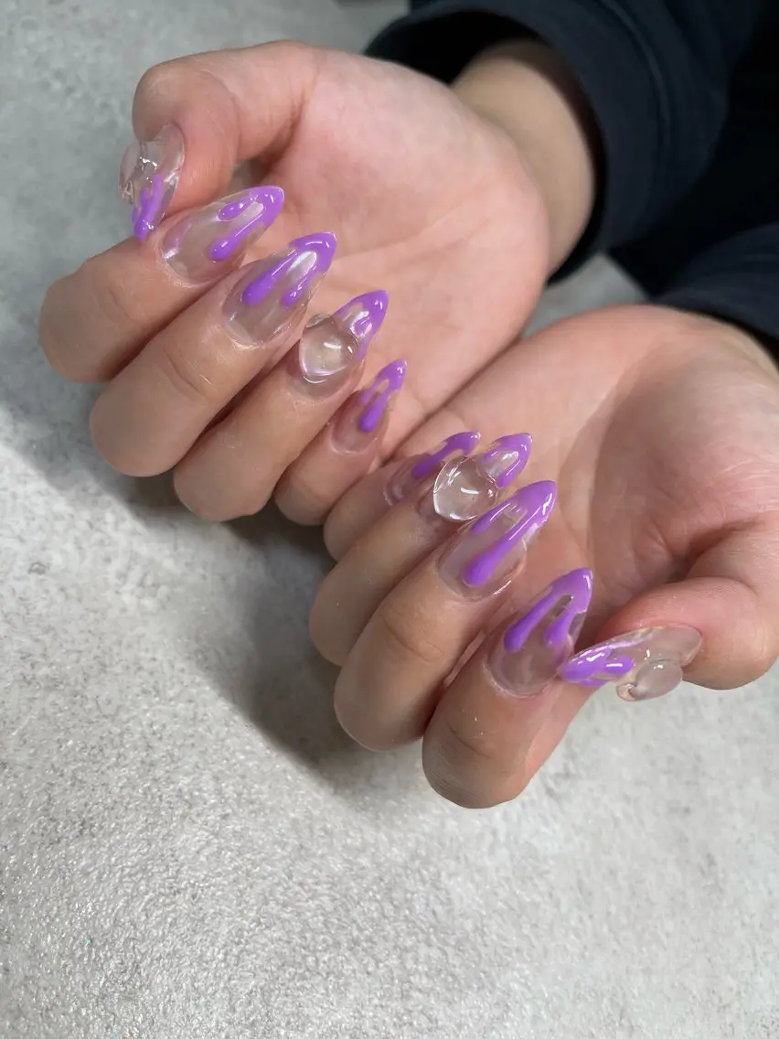 ネイル ハンドネイル ネイルルーム チャームのネイルデザイン