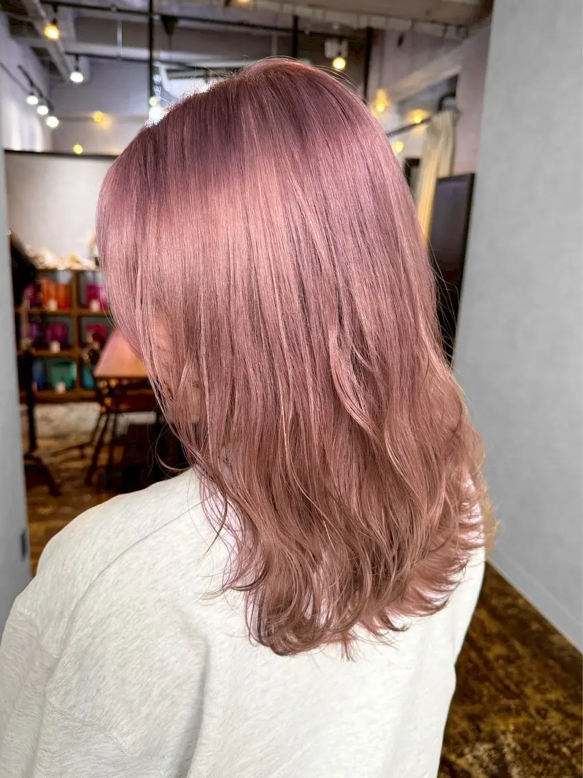 ミディアム カラー カット ヘアカラー トリートメント 透明感カラー/パーマ 🌀アオノのヘアスタイル