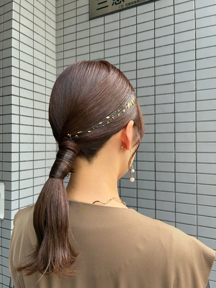 ヘアアレンジ 結婚式・ブライダル ボブ ヘアセット 🧡髪質改善💛 🌸SAKURA🌸のヘアスタイル