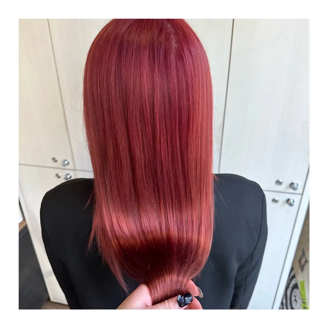 ロング カラー ヘアカラー トリートメント あべ ゆうかのヘアスタイル