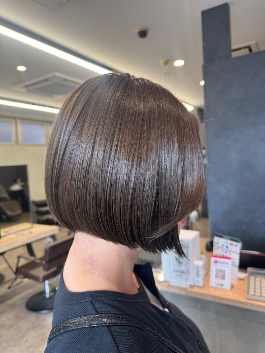 ショート ヘアアレンジ ボブ カット ヘアカラー トリートメント 💫きたはら りおん💫のヘアスタイル