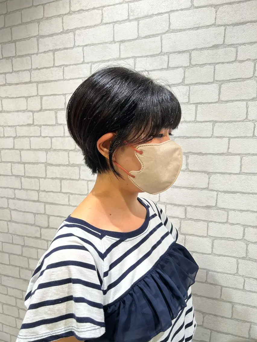 ショート 顔周りカット 小顔カット カット 透明感カラー🫧 /有野ひかりのヘアスタイル