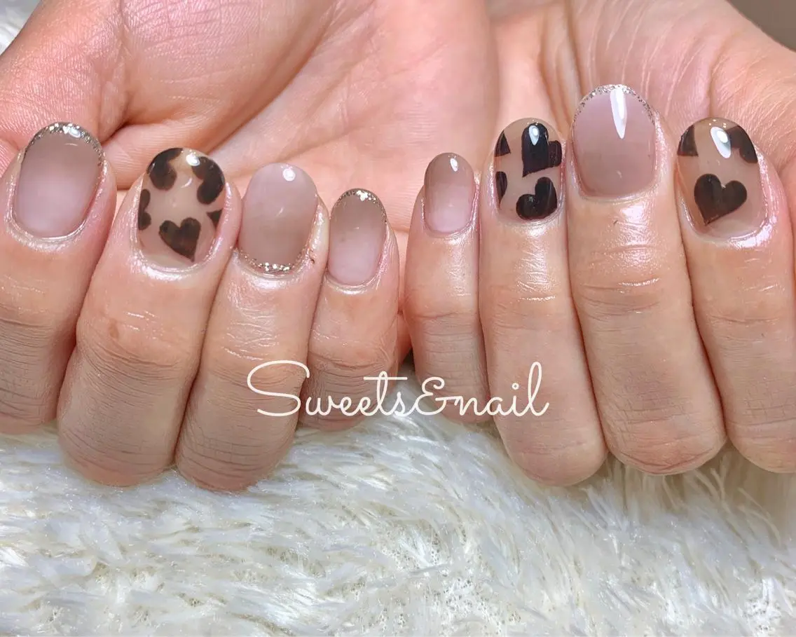 ネイル 持ち込み バレンタイン Sweets& nail みなこのネイルデザイン