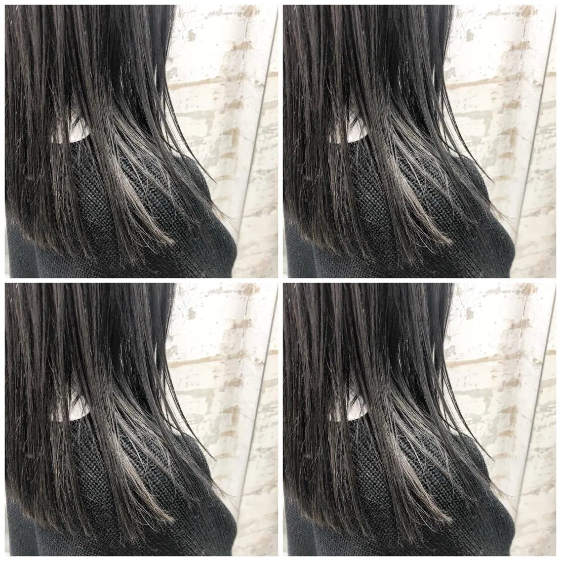 ロング カラー パーマ ヘアアレンジ アッシュ ベージュカラー ブリーチ ブルーカラー ブルージュ レイヤー/顔周り 韓国ヘア森田和貴のヘアスタイル
