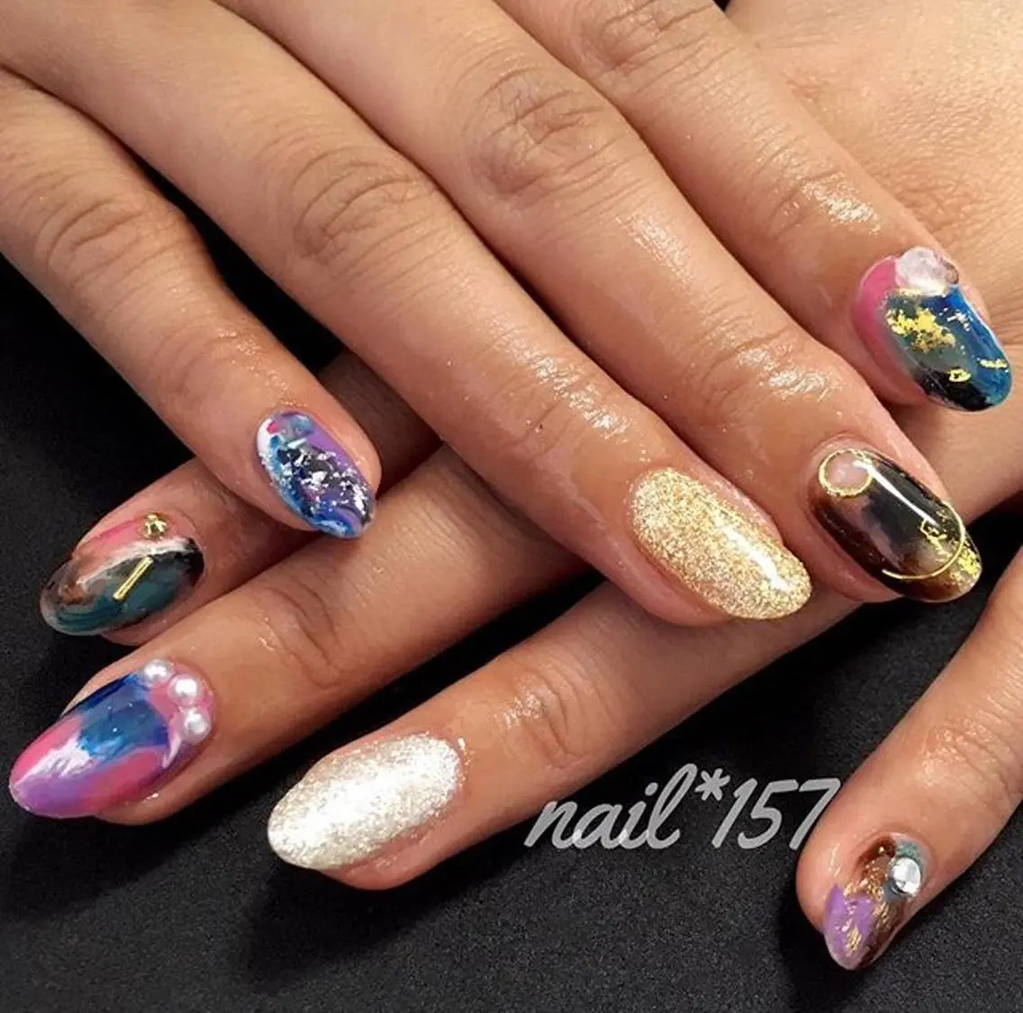 ネイル ニュアンスネイル nail*157 .のネイルデザイン