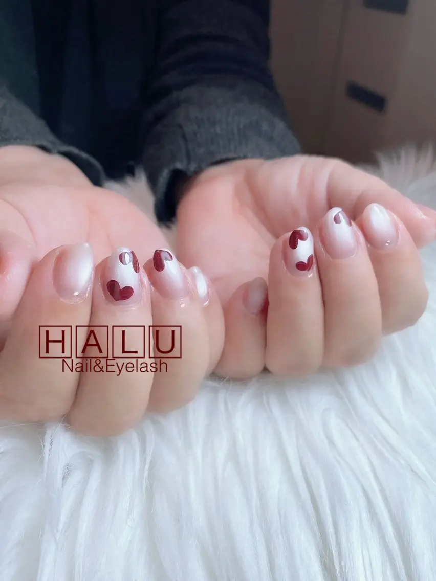 ネイル ハート HALU ハルのネイルデザイン