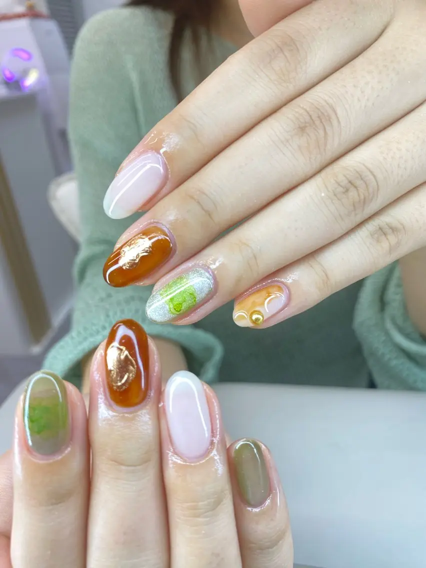 ネイル ハンドネイル AngelChris ビューティーサロン琳のネイルデザイン