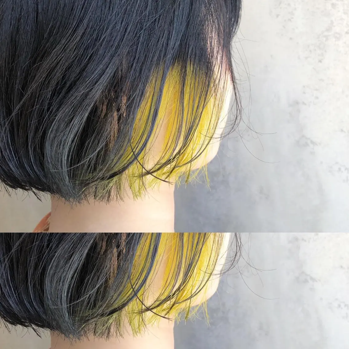 ショート カラー イエローカラー カット ヘアカラー トリートメント 中司 莉菜のヘアスタイル