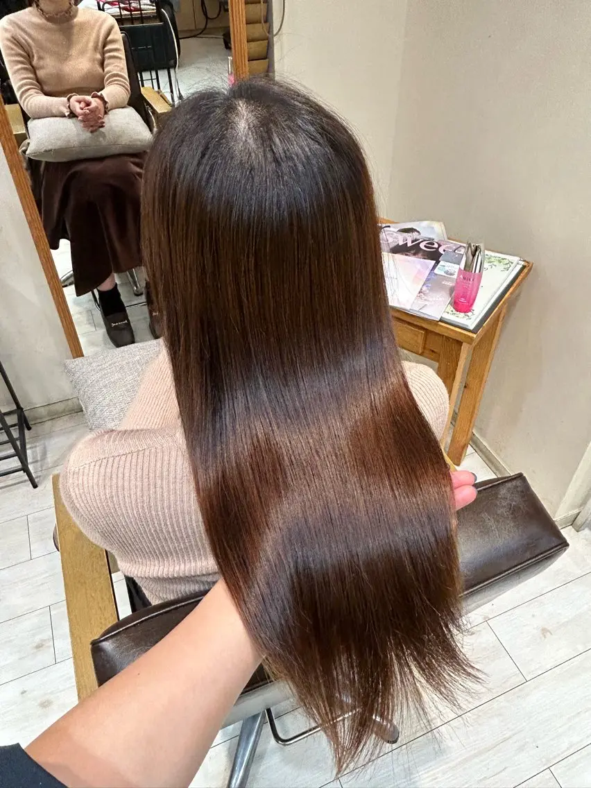 透明感カラー×顔周り mizuki🫧のヘアスタイル