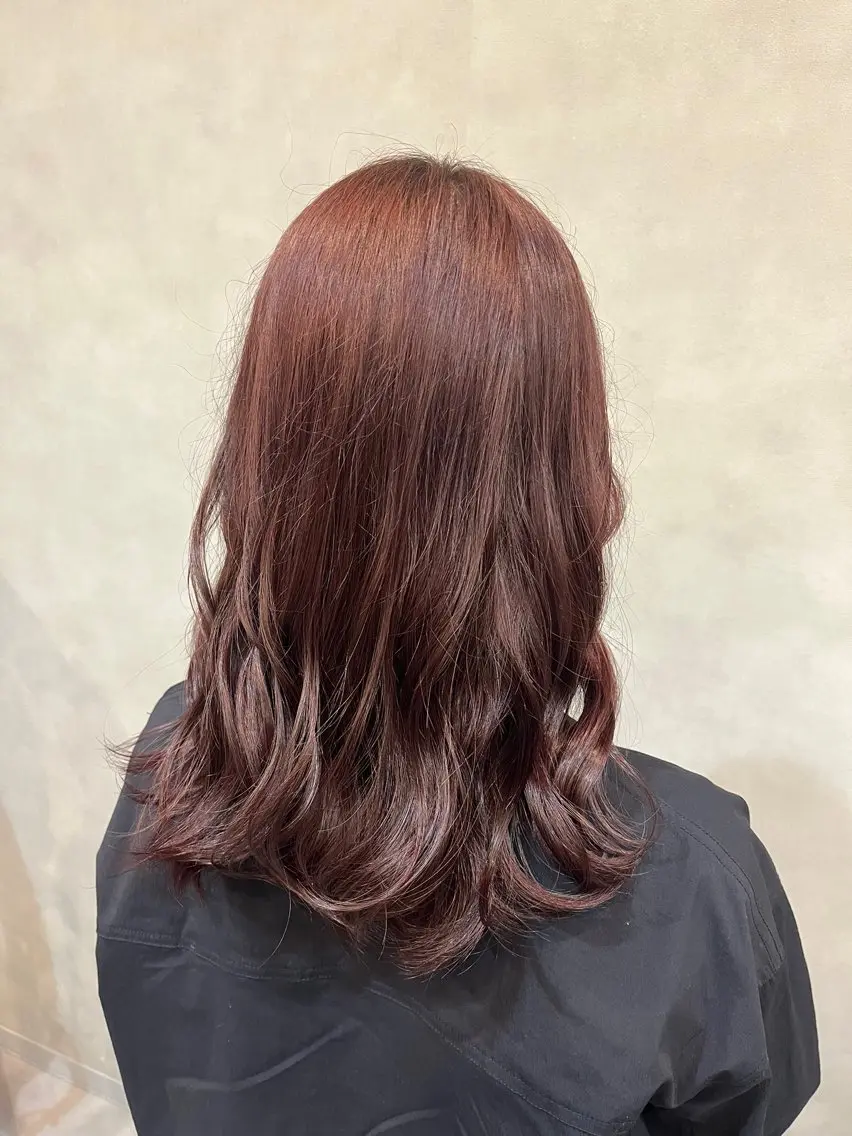 セミロング カラー ヘアカラー 杉田 実来のヘアスタイル
