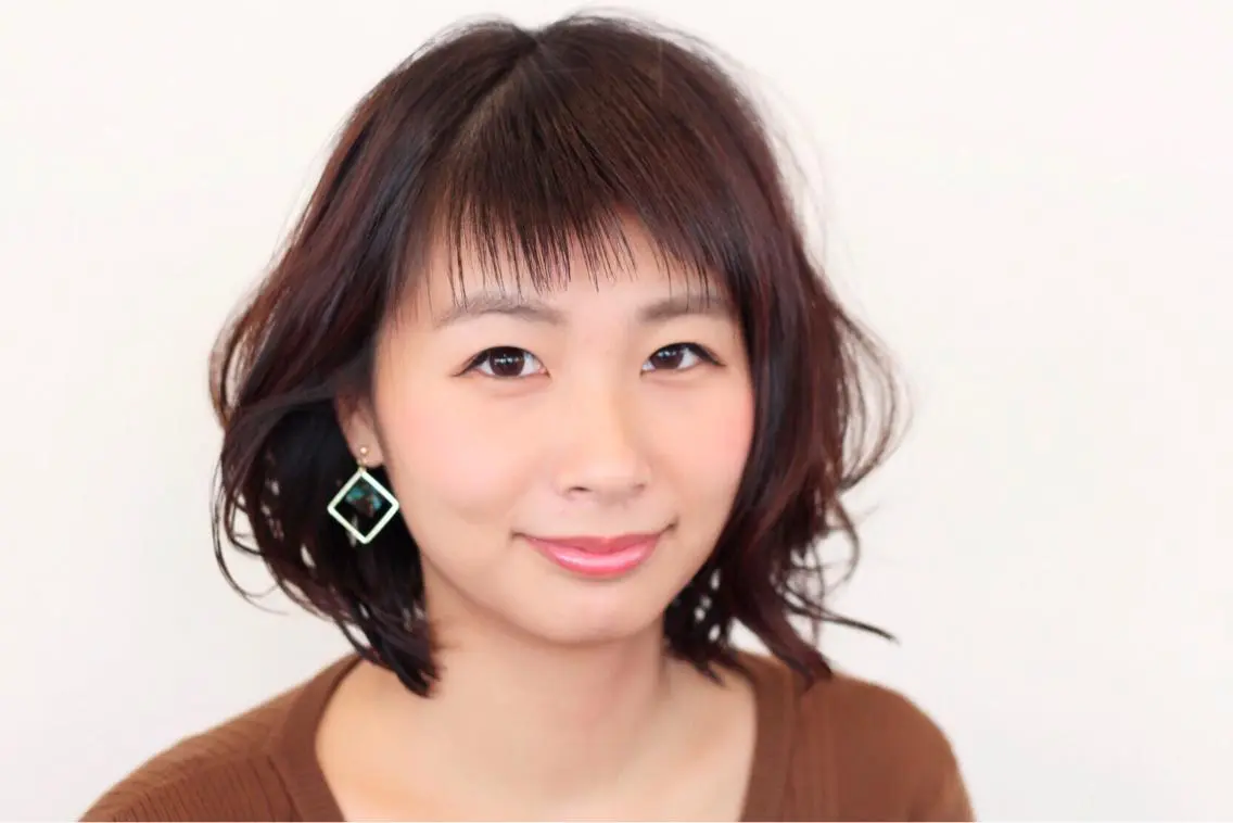 ミディアム カラー パーマ ミディアムパーマ 小西 裕大のヘアスタイル