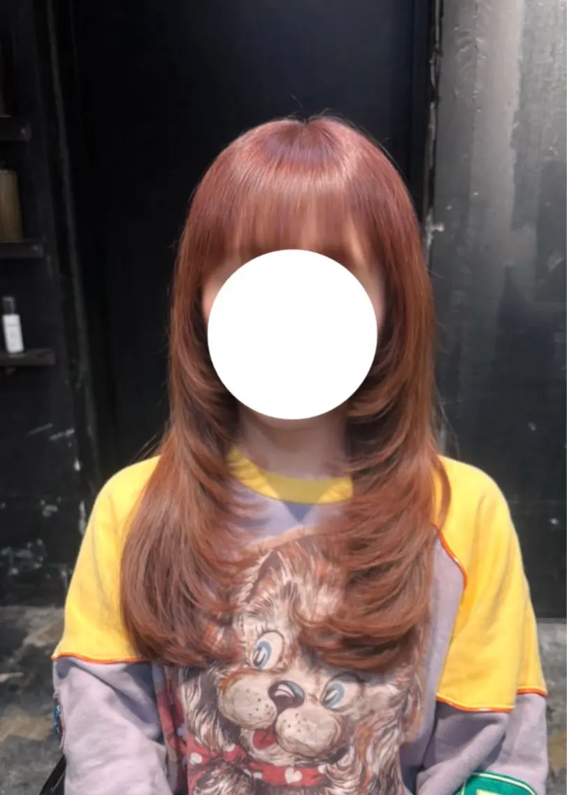 ロング レイヤーカット 縮毛矯正/透明感 カラー/まな⭐️のヘアスタイル