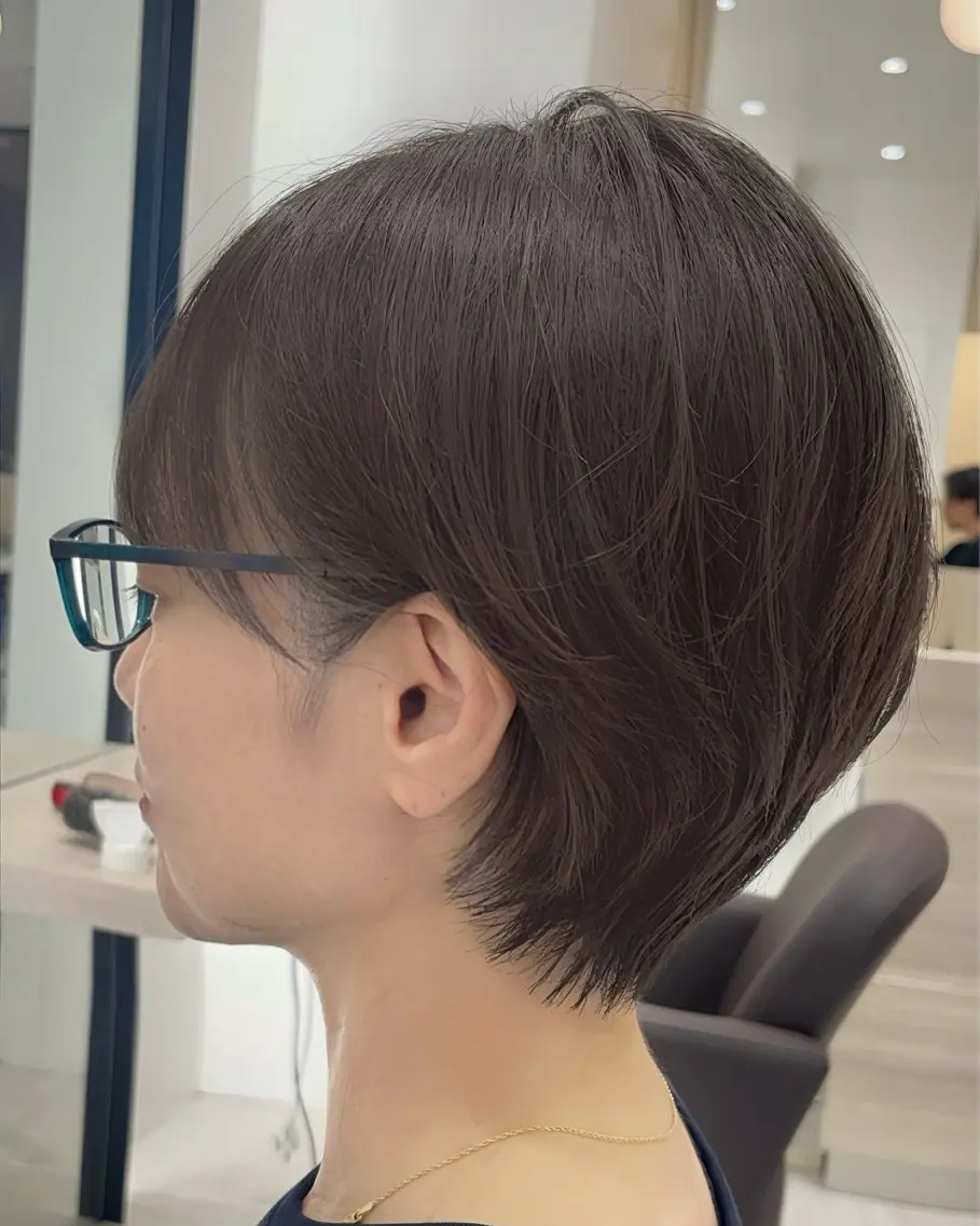ショート ショートヘア カット 佐々木陸/ショート特 化/明るい白髪染めのヘアスタイル