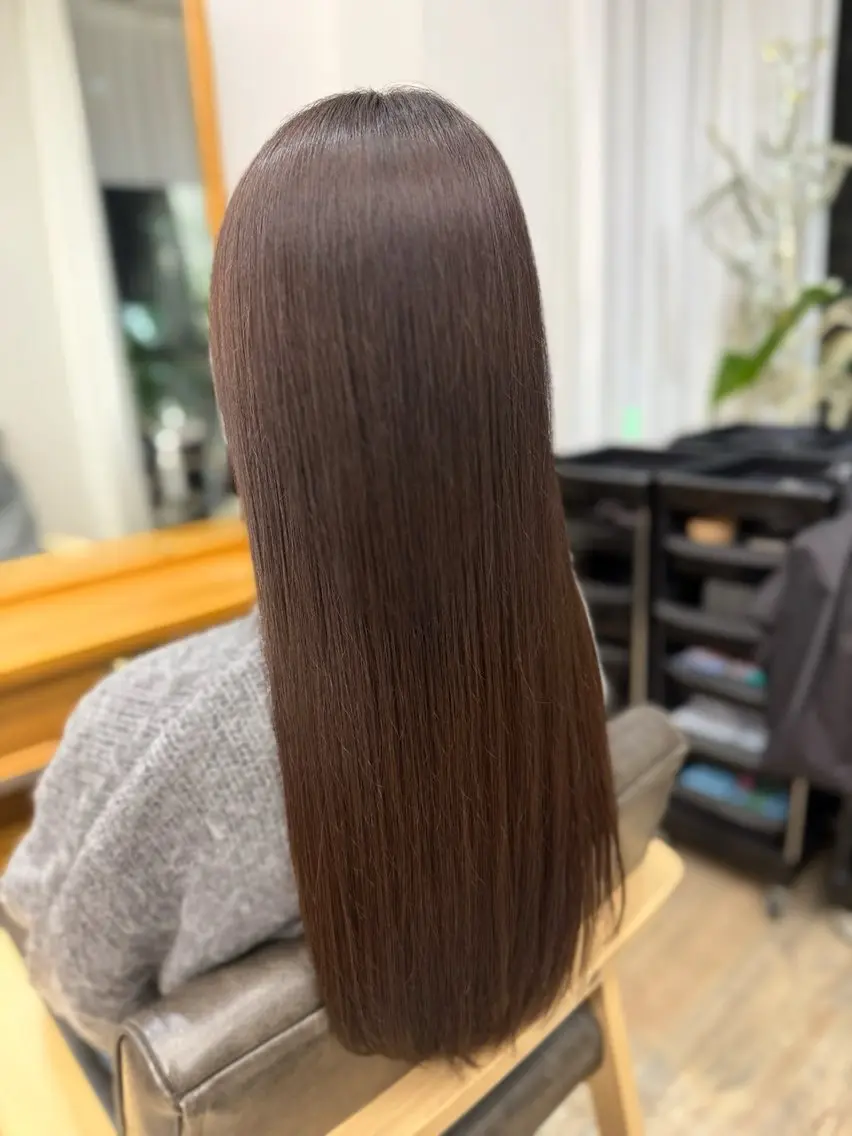 ロング カラー ブラウンカラー 艶カラー🎀Cara アシスタントwakoのヘアスタイル